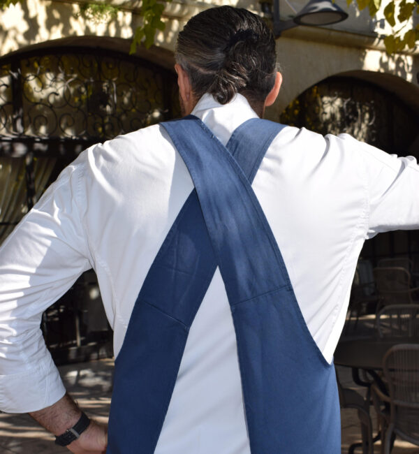 WHYCI MILANO Japanese style apron for Baumanière
