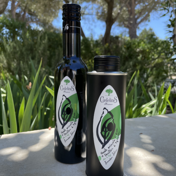 Huile extraite d'olives & feuilles d'agrumes bio