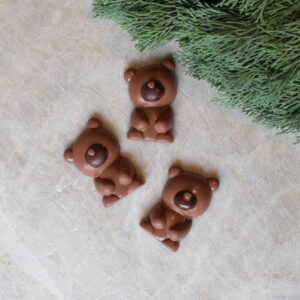 Oursons guimauve en chocolat - Noël Chocolaterie Baumanière